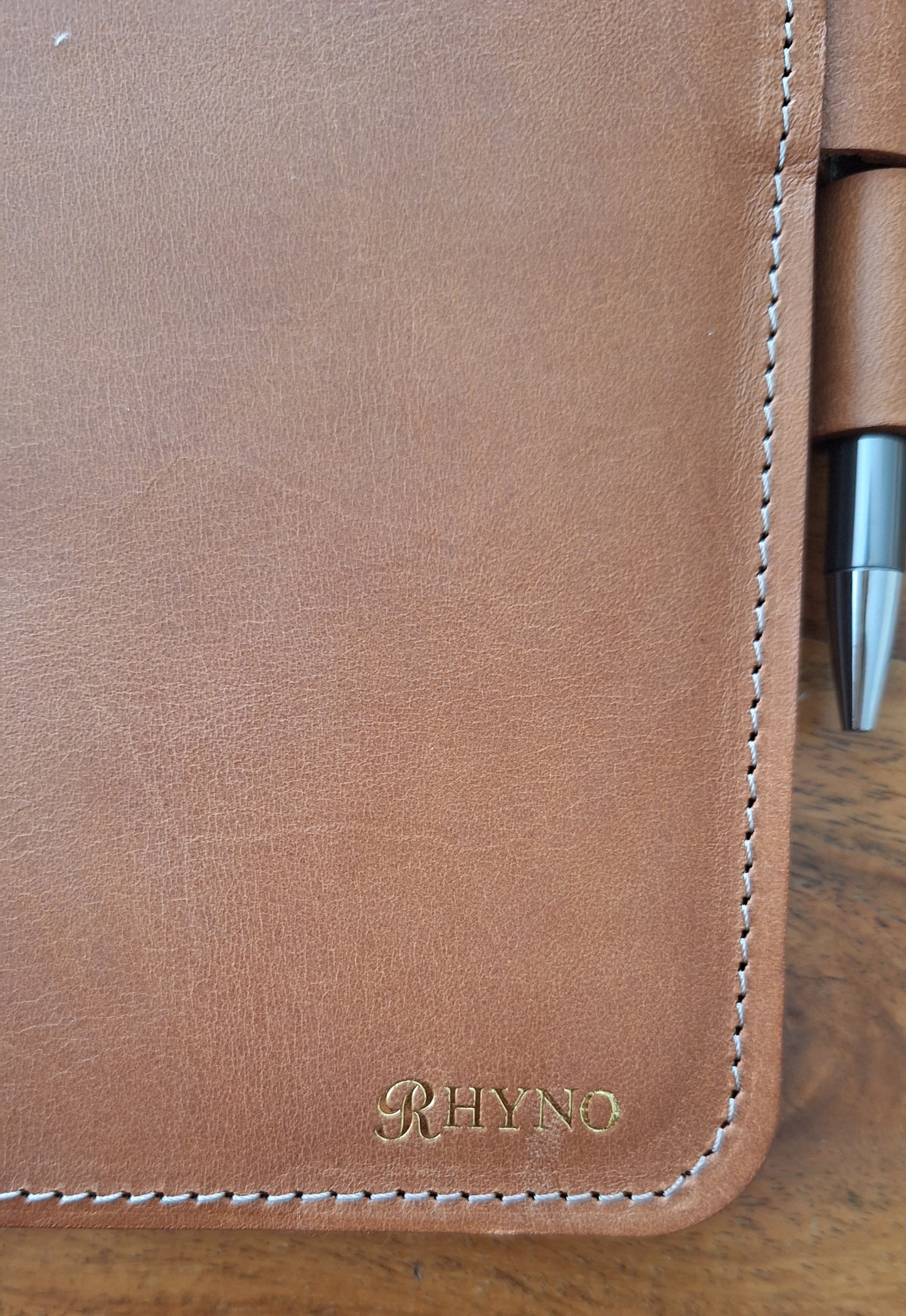Leather A5 Notebook Cover | Personalized Full-Grain with Foil Name