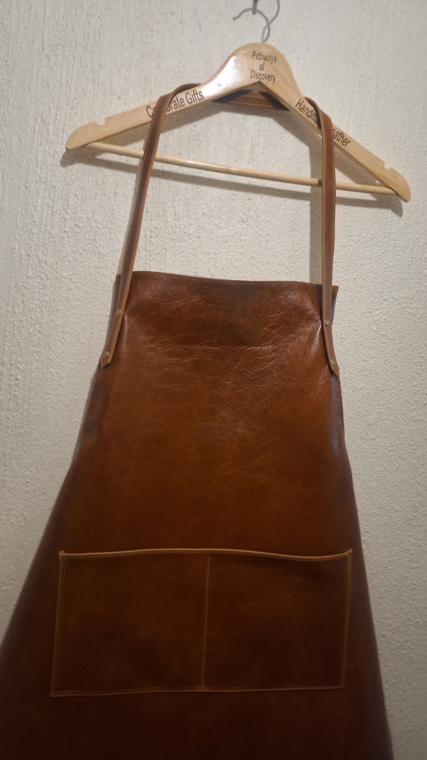 Handcrafted Leather Apron with Laser Engraving
