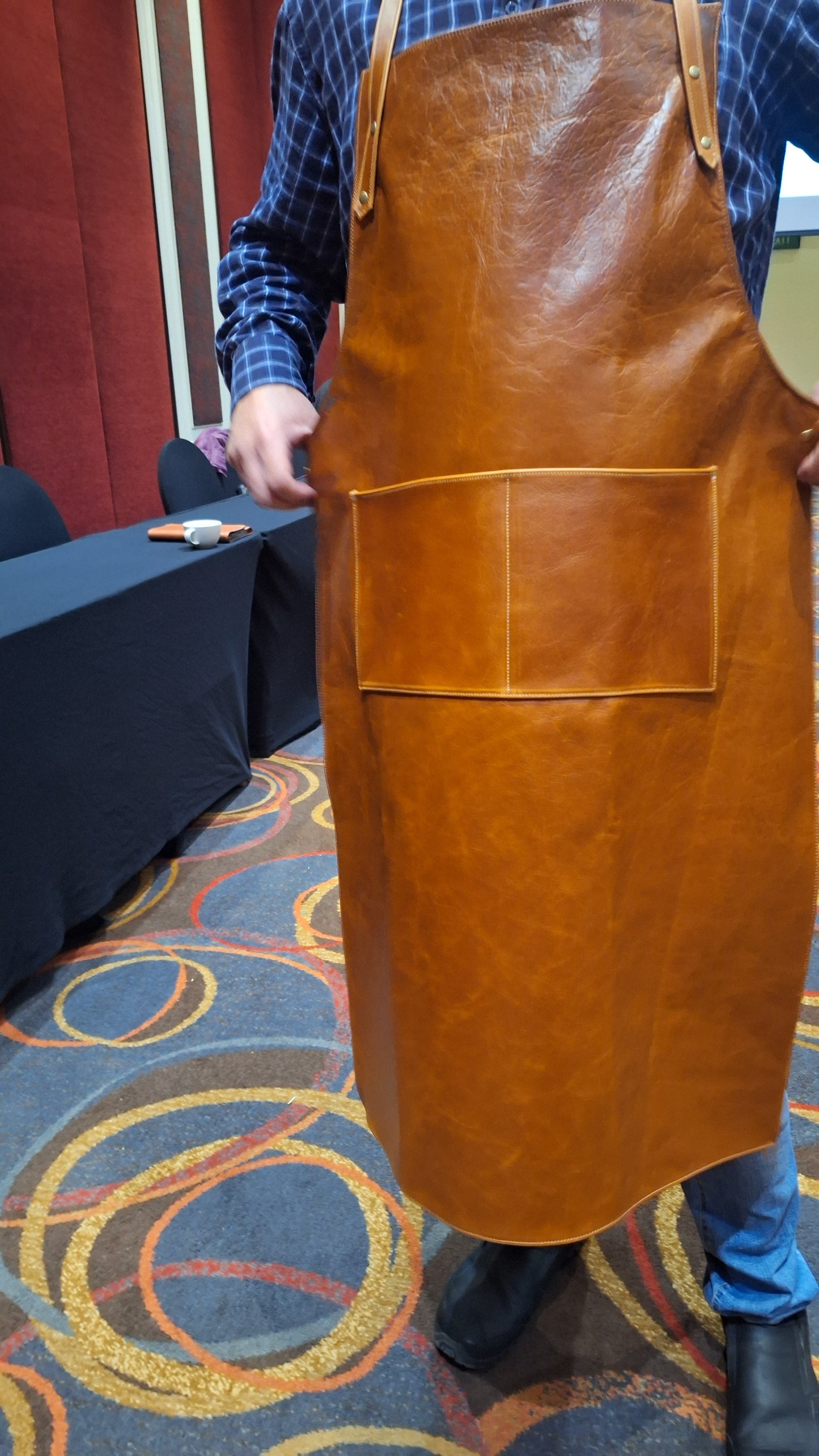 Braai, BBQ, leather apron