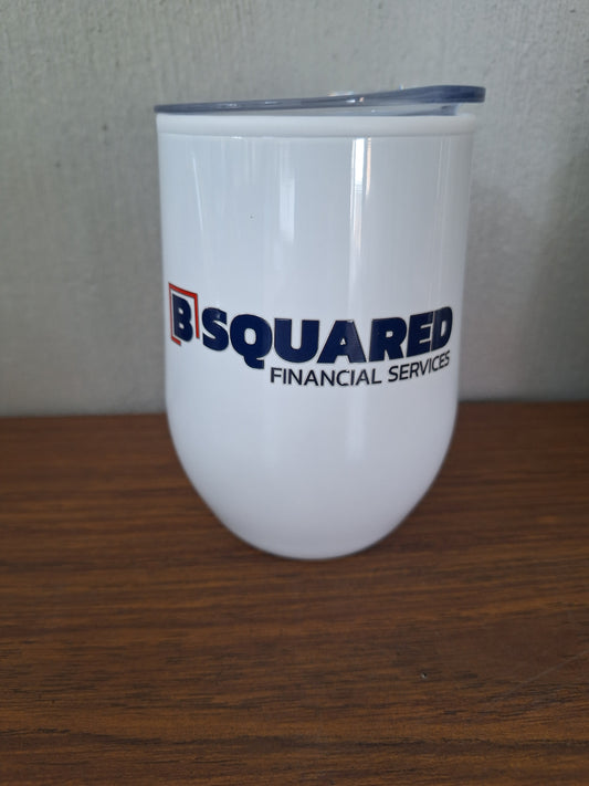 Double wall travel mug, custom printed