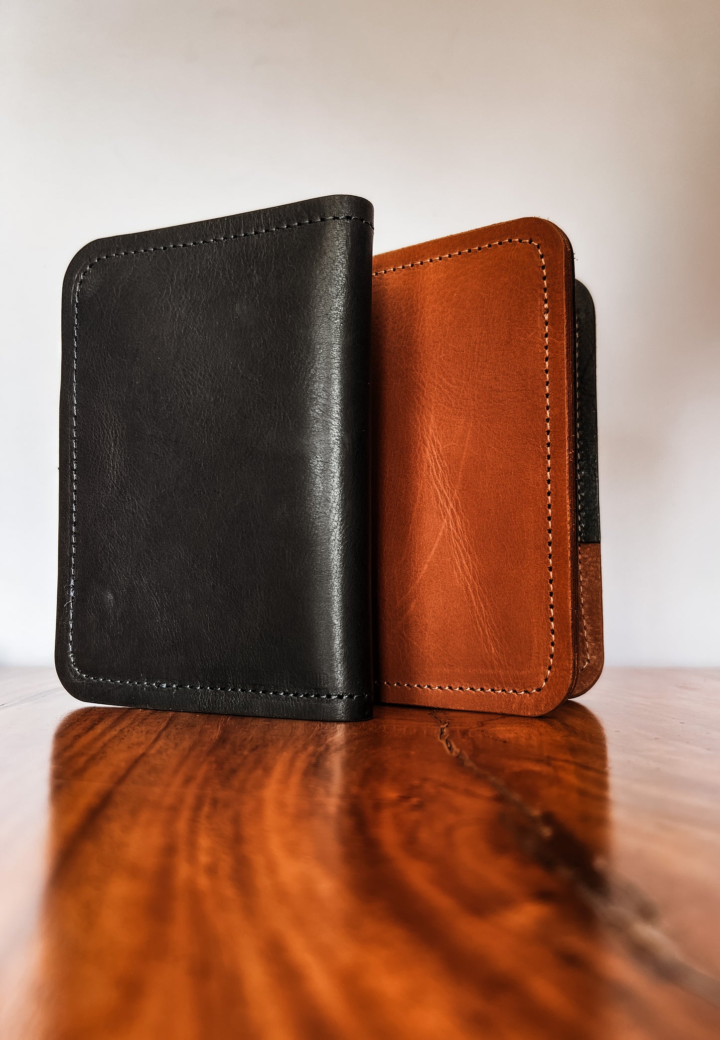 Two-Toned Leather Passport Holder | Personalized with Foil Name
