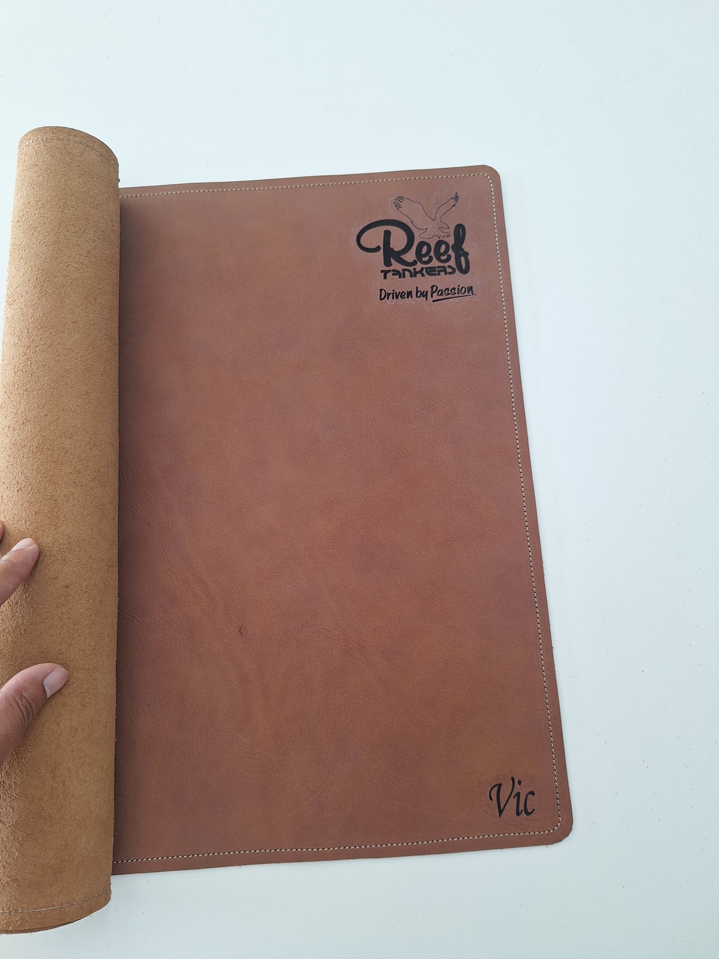 Large leather deskmat