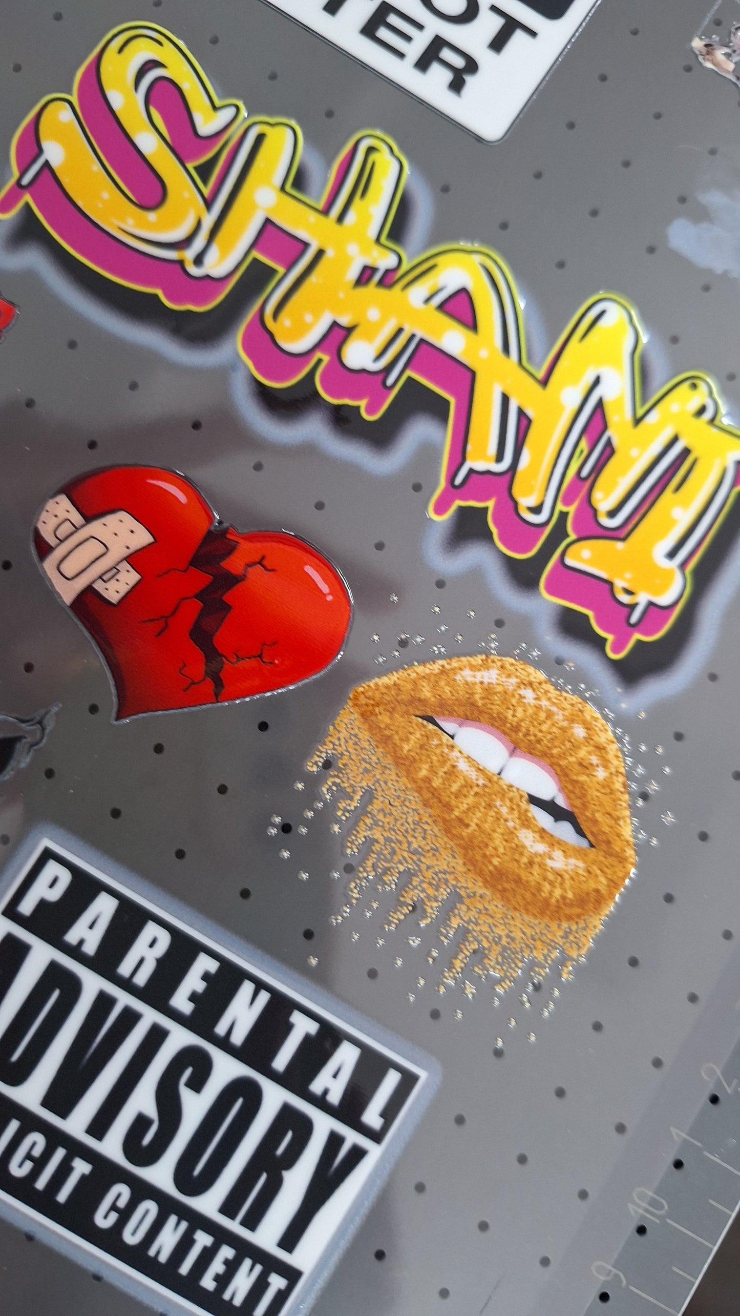 Custom printed full colour UV DTF