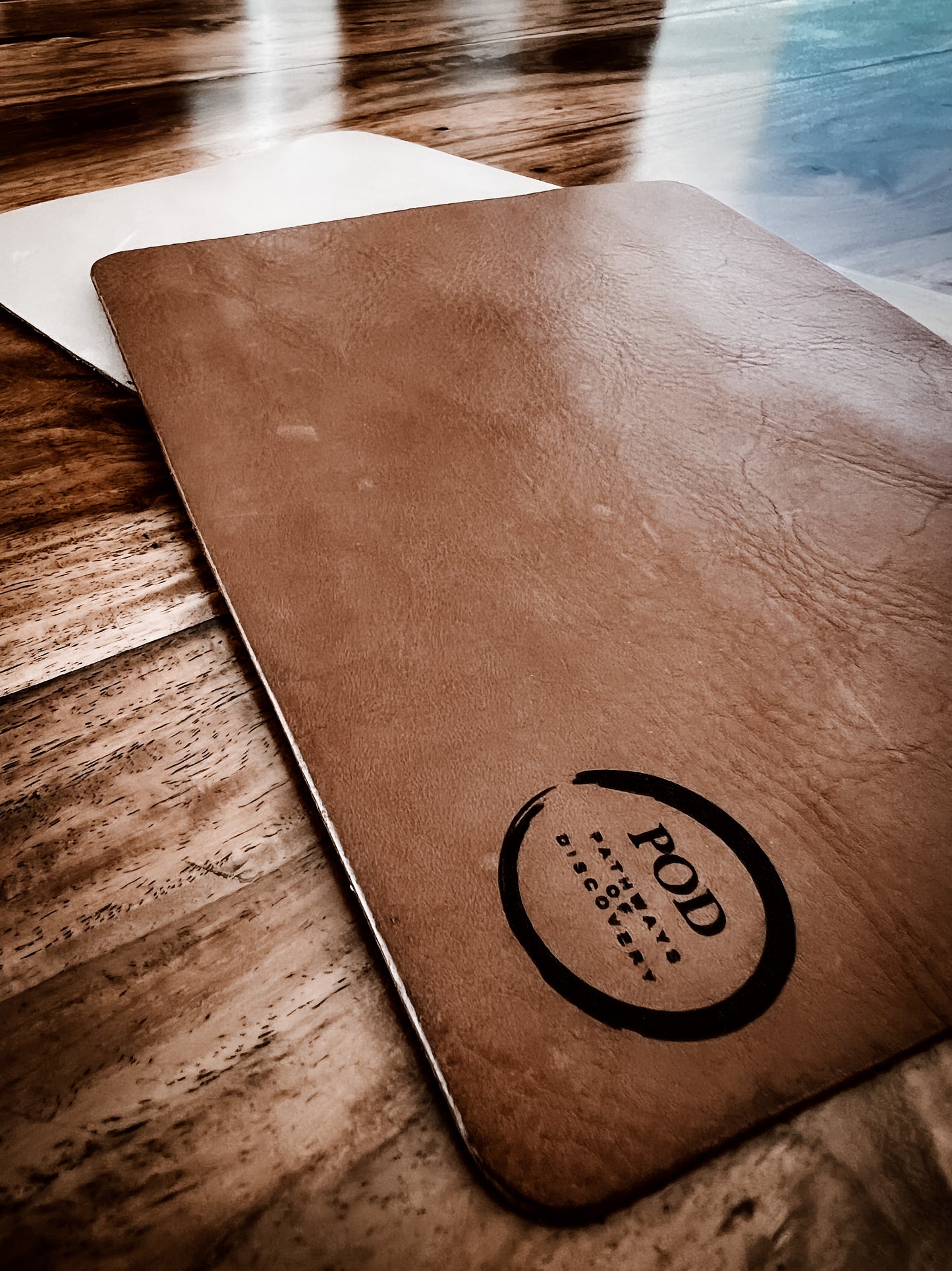 Leather personalized mousepad