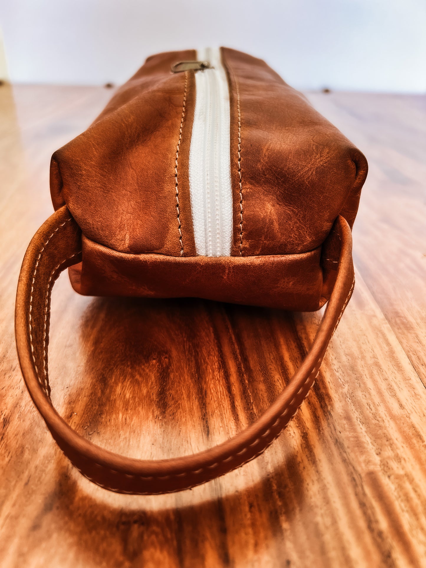 Large Leather Toiletry Bag