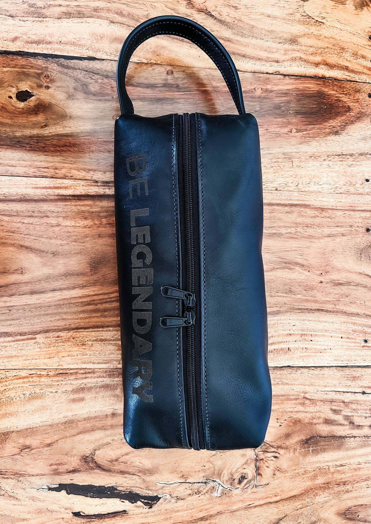 Large Leather Toiletry Bag