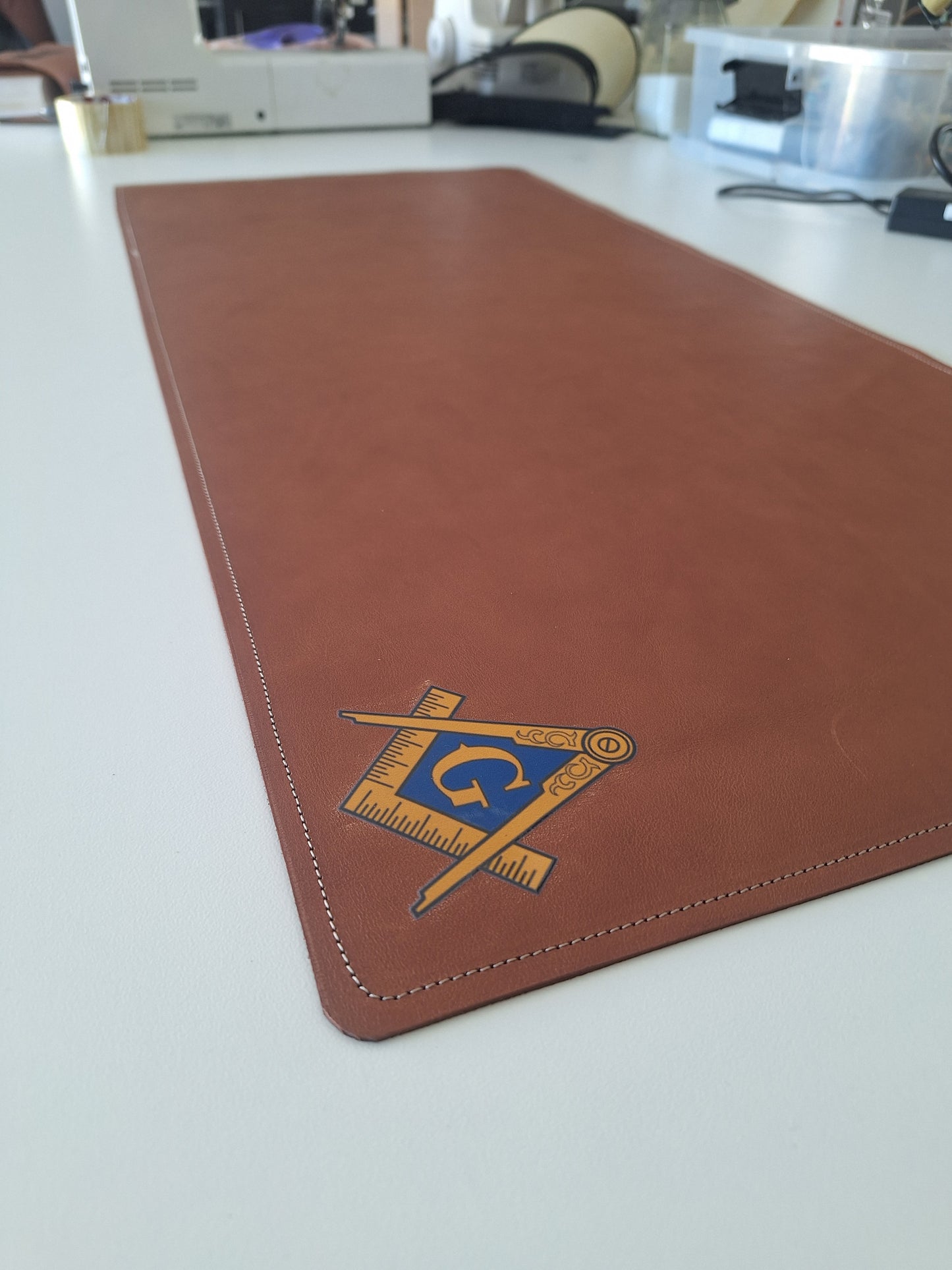 Large leather deskmat