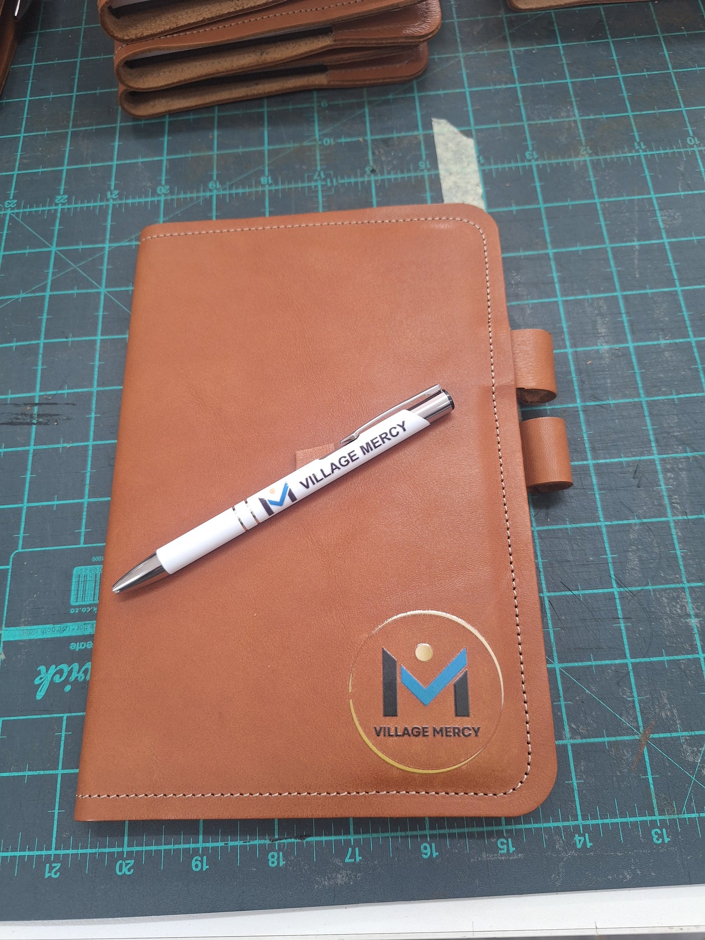 Leather A5 Notebook Cover | Personalized Full-Grain with Foil Name
