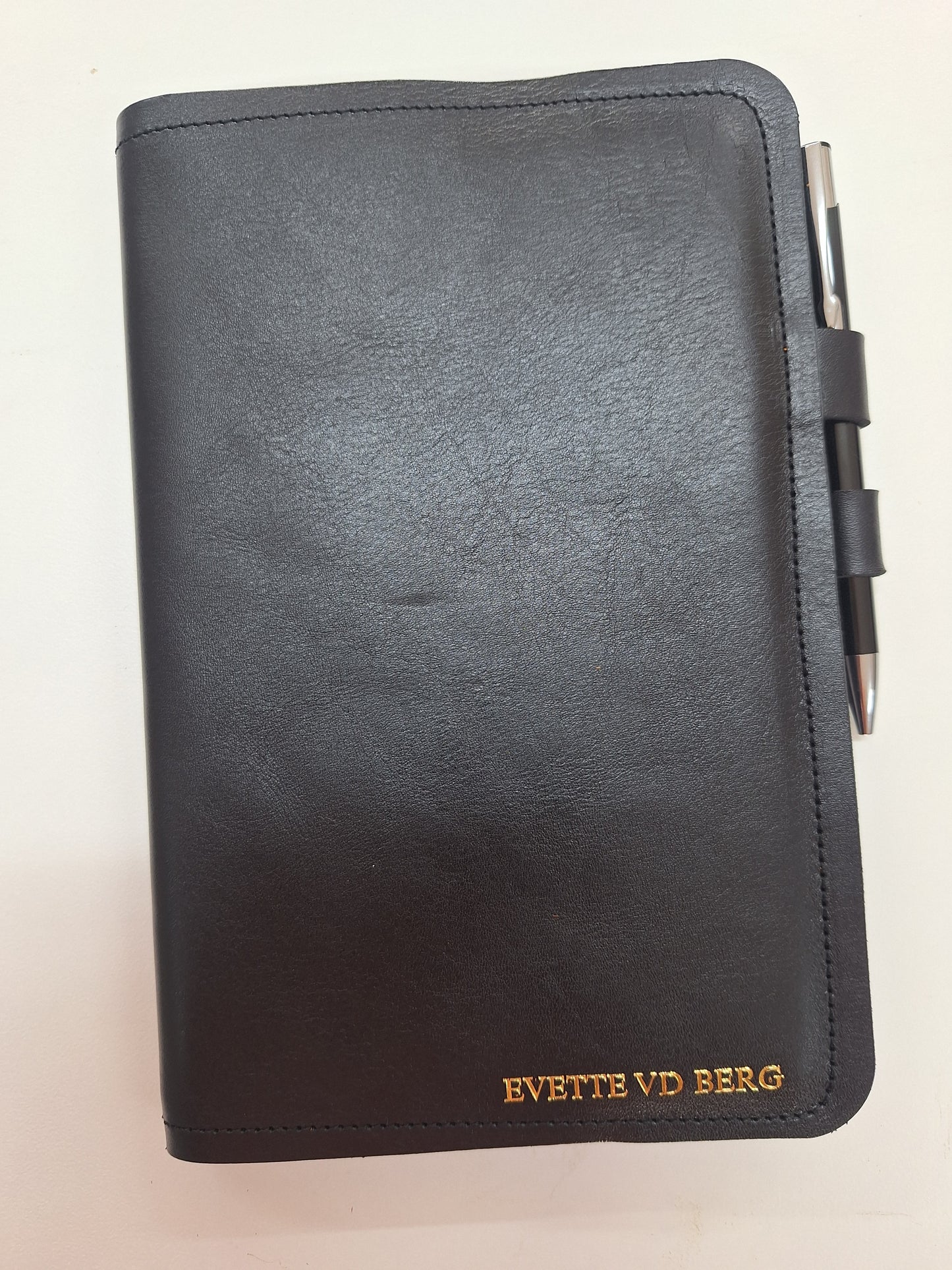 Leather A5 Notebook Cover | Personalized Full-Grain with Foil Name