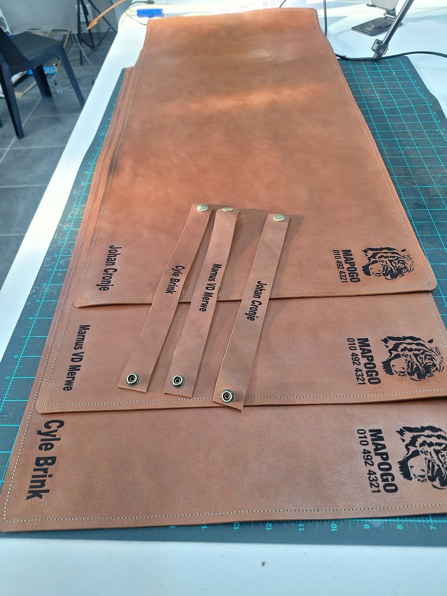 Large leather deskmat