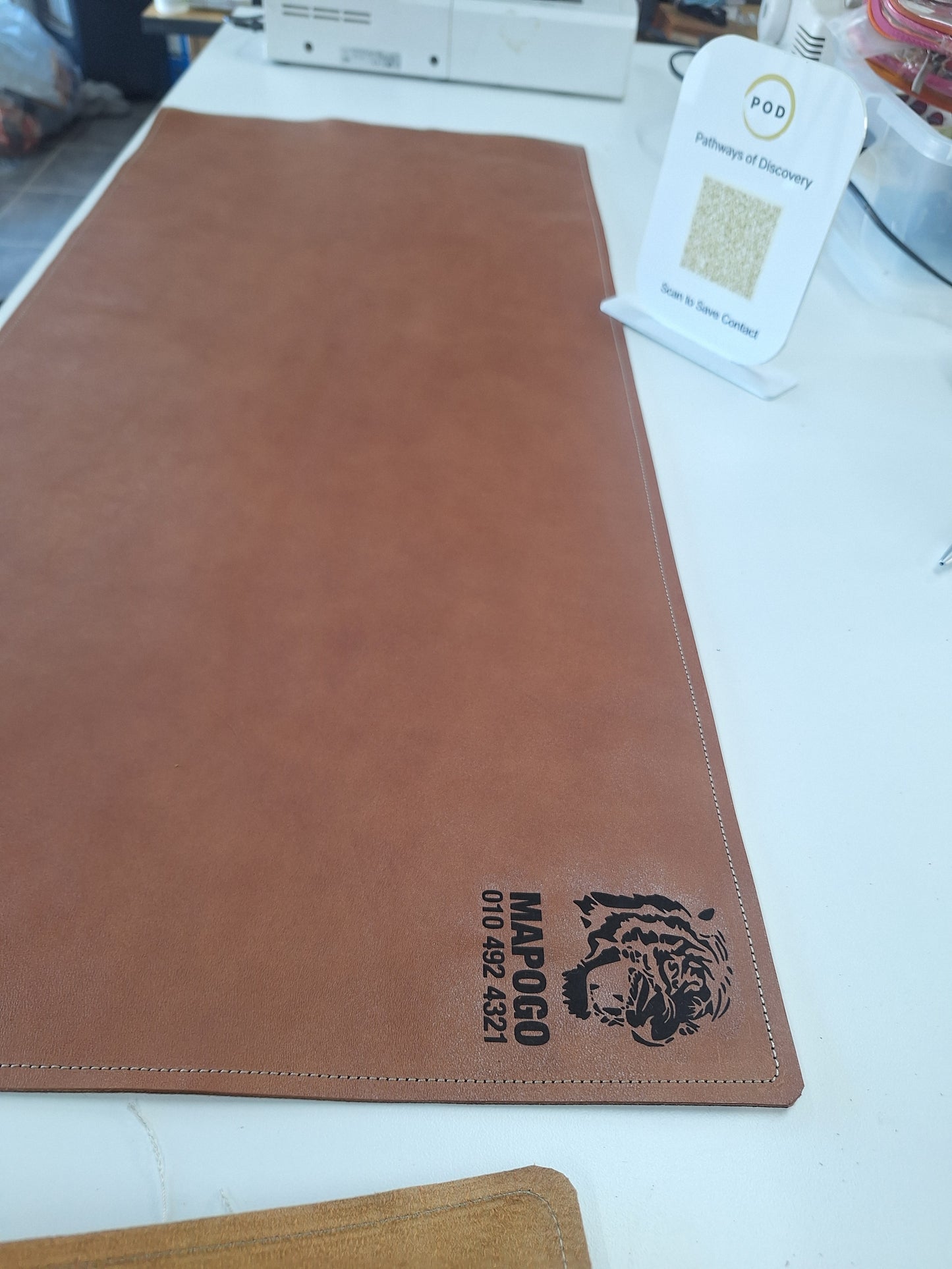 Large leather deskmat