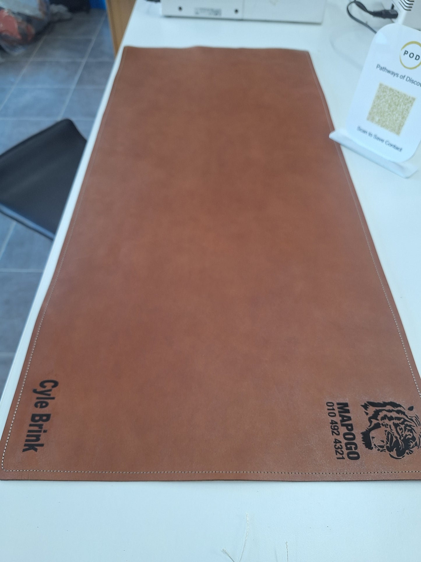 Large leather deskmat