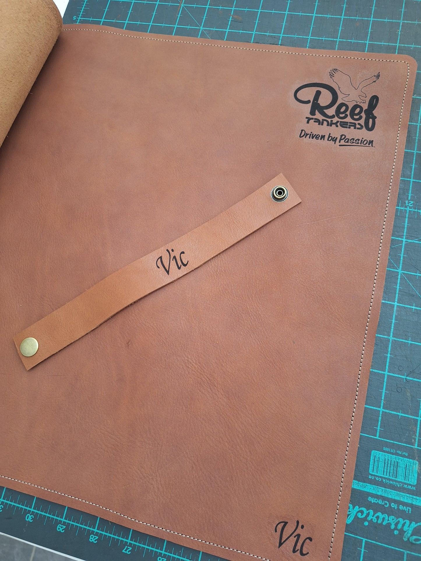 Large leather deskmat